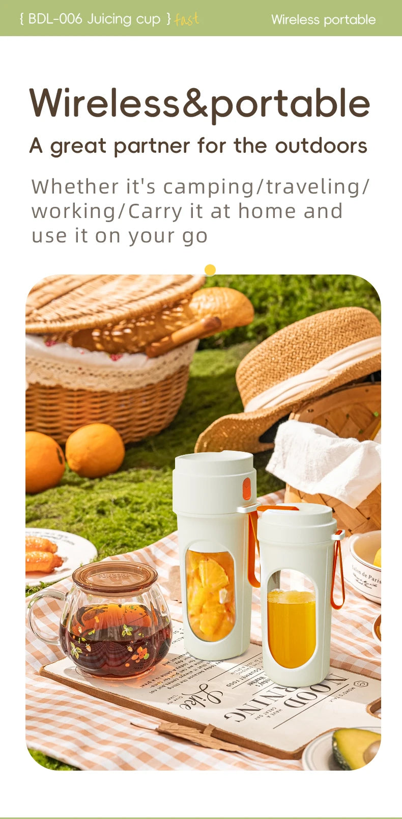 Blendongo GoBlend 12 – Portable Electric Juicer Cup