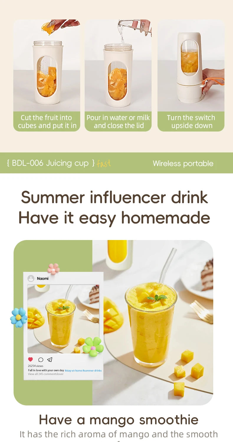 Blendongo GoBlend 12 – Portable Electric Juicer Cup